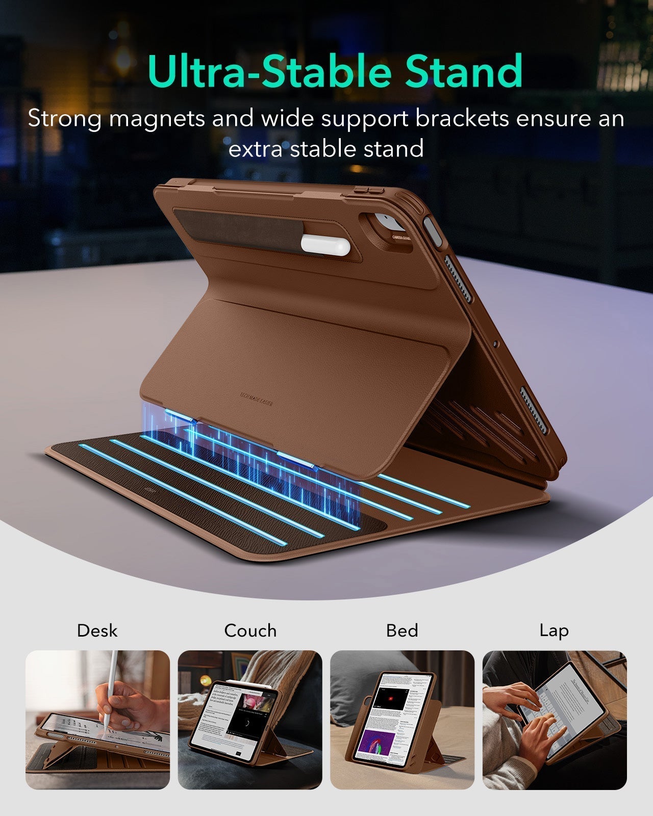 iPad Air 11" (M4) 2026 Shift Magnetic Case - Brown ESR ESR