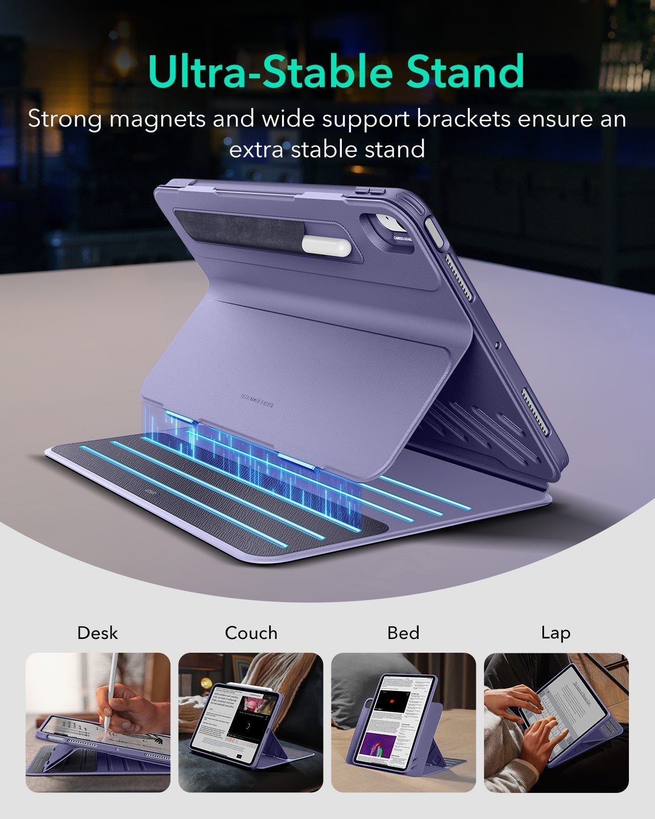 iPad Air 11" (M4) 2026 Shift Magnetic Case - Purple ESR ESR