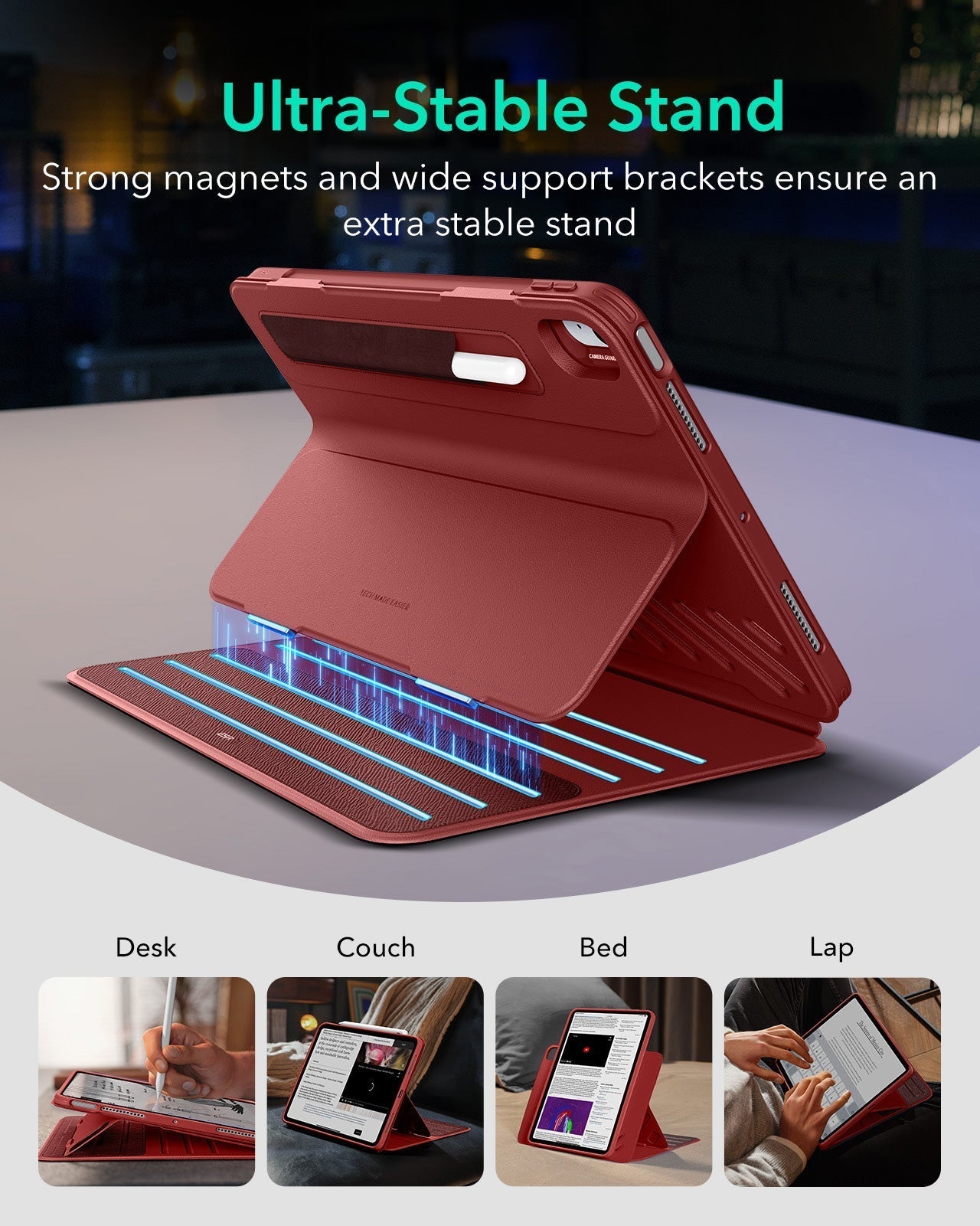 iPad Air 11" (M4) 2026 Shift Magnetic Case - Red ESR ESR