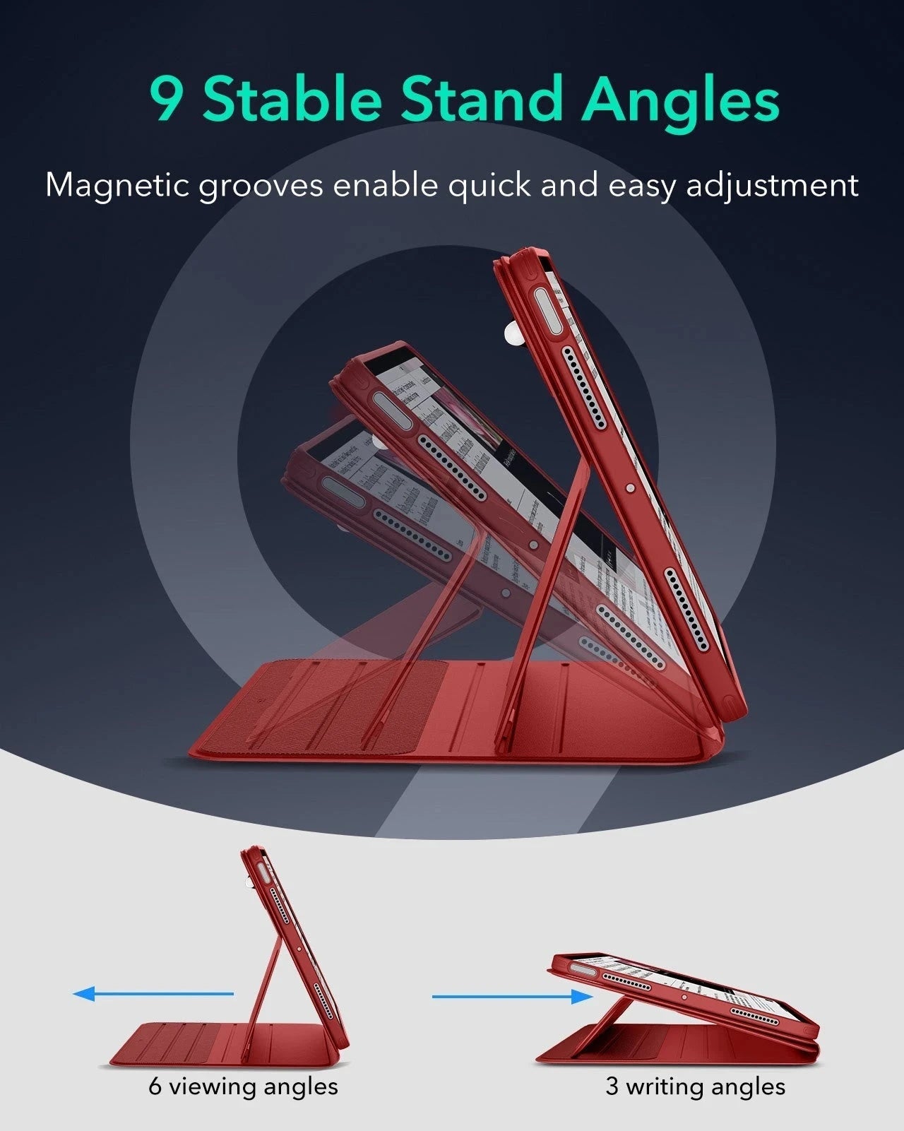 iPad Air 11" (M4) 2026 Shift Magnetic Case - Red ESR ESR