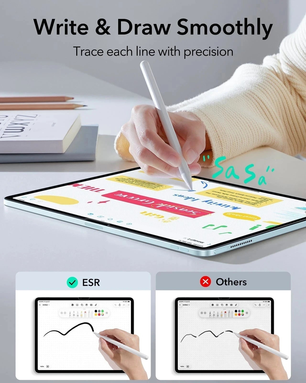 iPad Air 11" (M4) 2026 UltraFit Classic Paper-Feel Screen Protector – 2 Pack ESR ESR