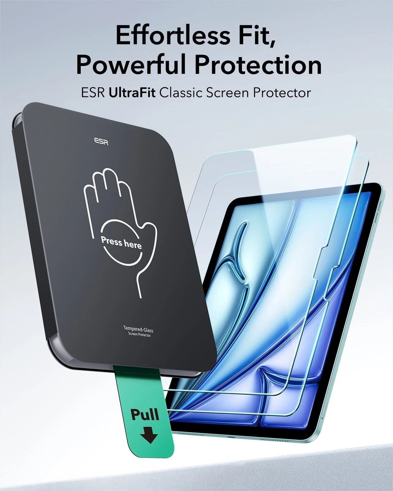 iPad Air 11" (M4) 2026 UltraFit Classic Screen Protector - 2 Pack ESR ESR