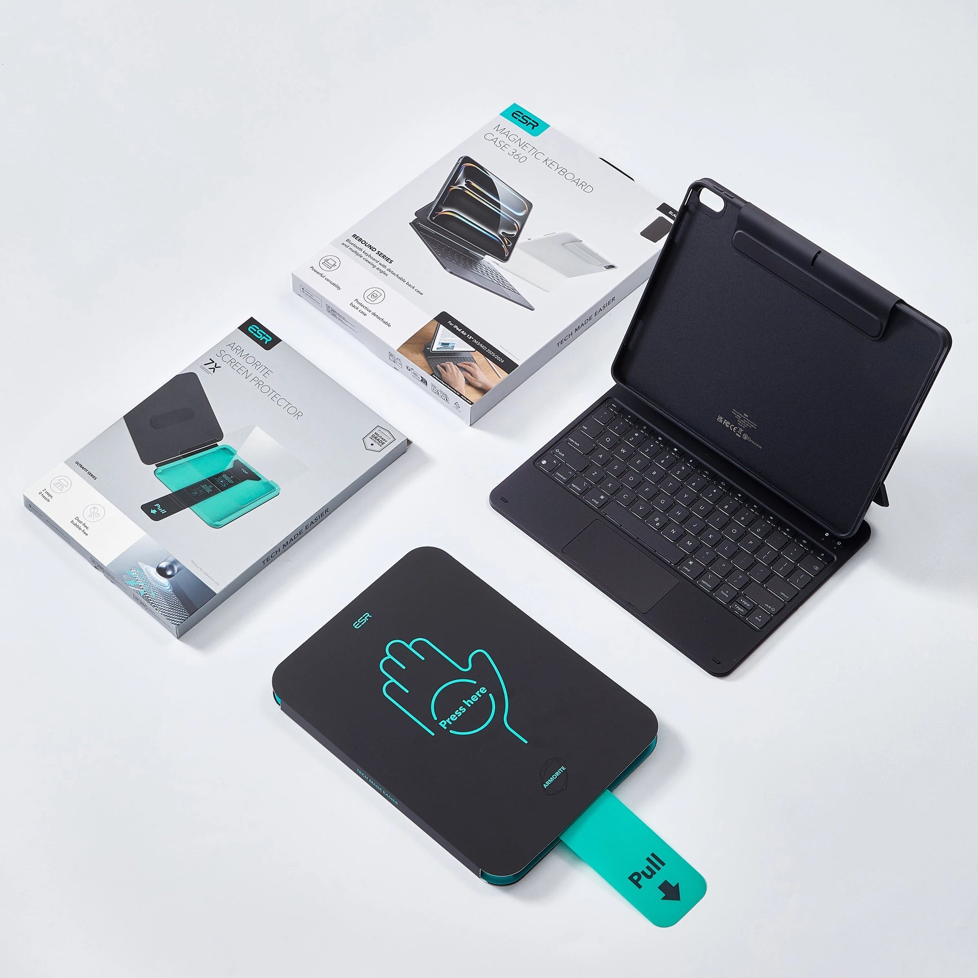keyboard case*1 and 2 screen protector