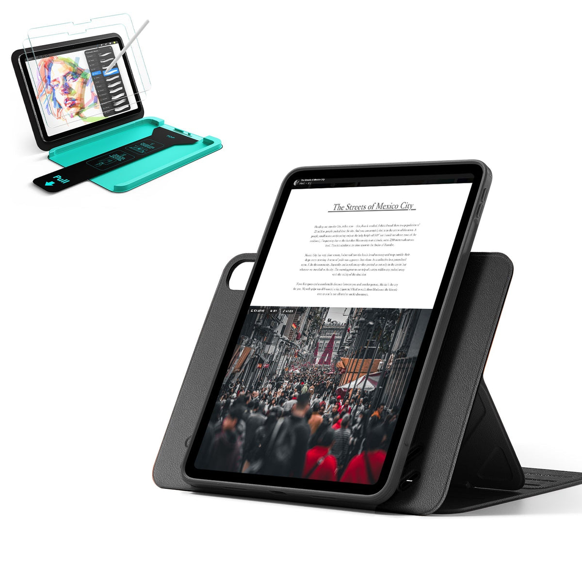 iPad Air 13" 2026 Bundle Shift Magnetic Case & Armorite® Paper Feel Protection