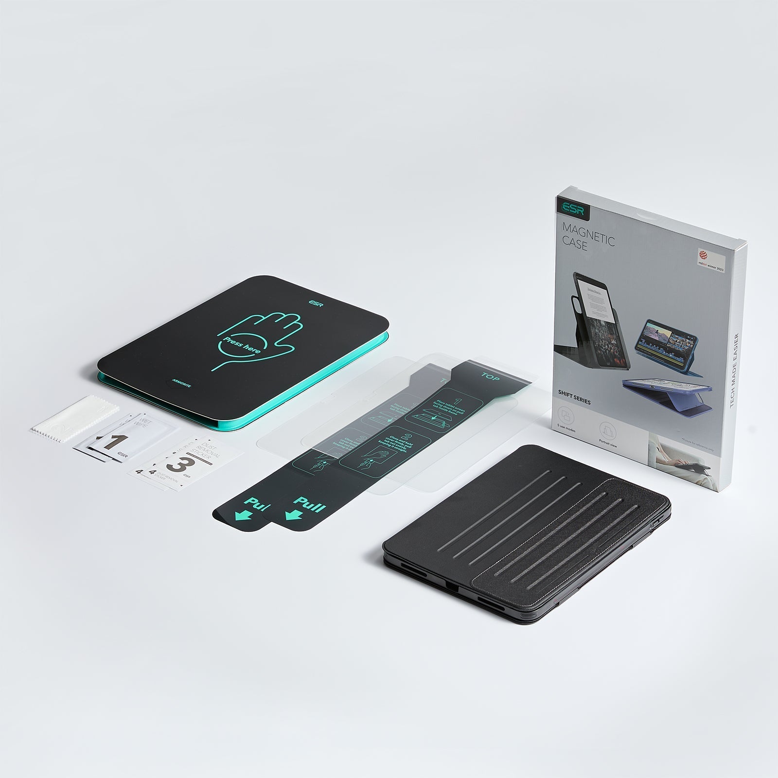 iPad Air 13" (M4) 2026 Bundle Shift Magnetic Case & Armorite® Paper-Feel Protection - Navy Blue ESR ESR