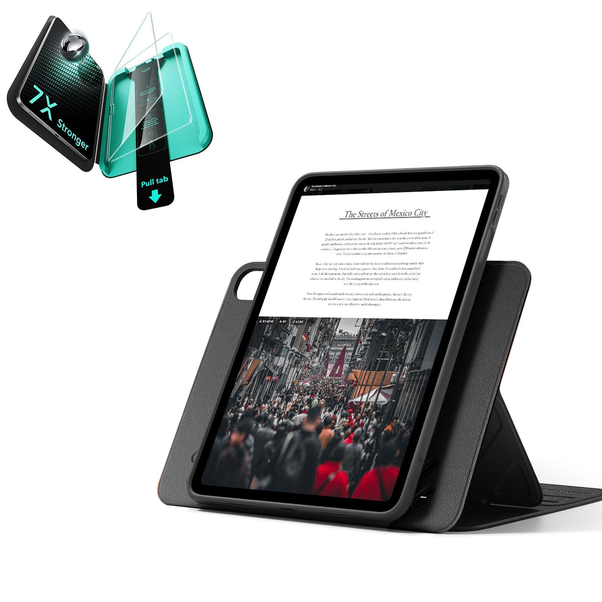 iPad Air 13" 2025 Bundle Shift Magnetic Case & Armorite® Protection