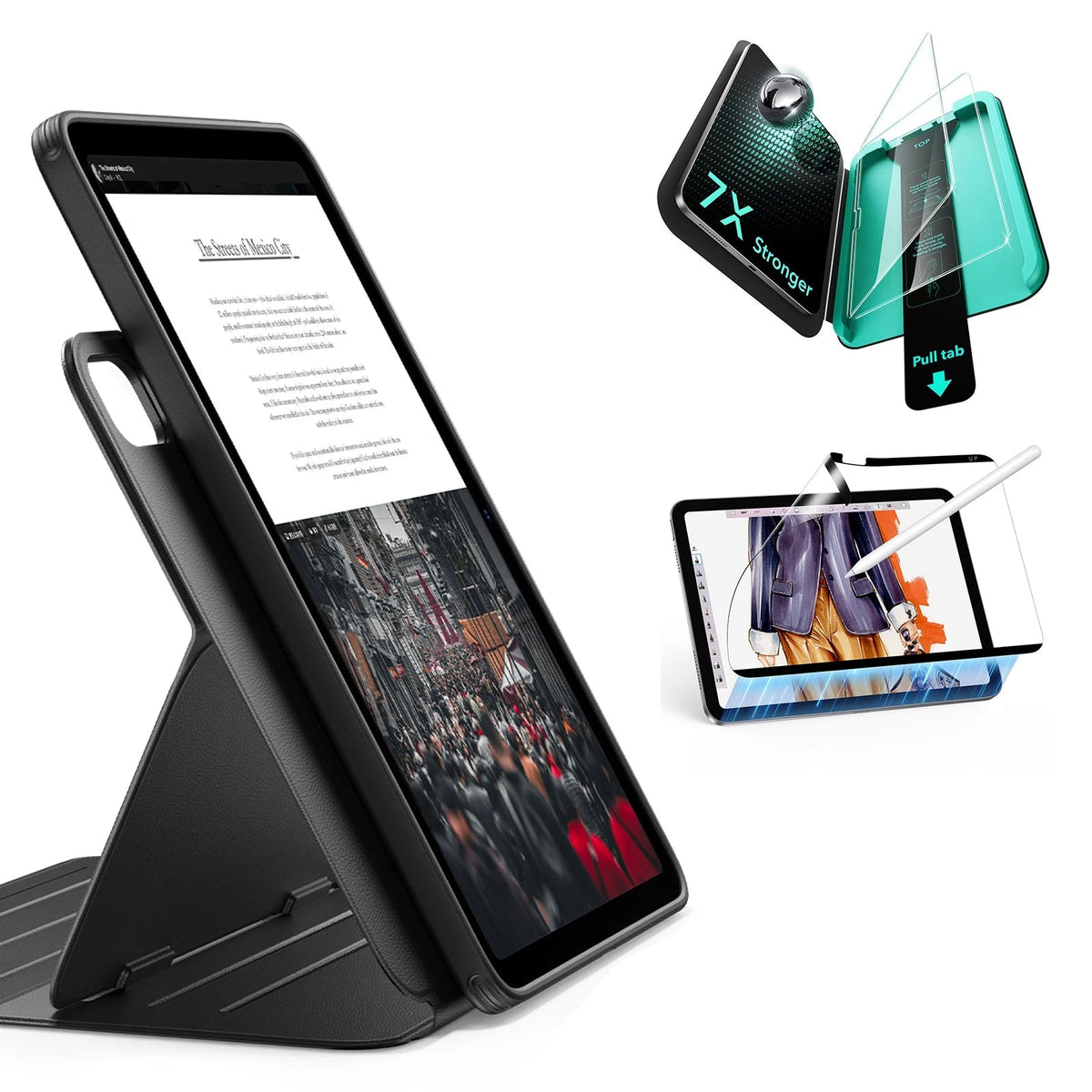 iPad Air 13" 2026 Bundle Shift Magnetic Case Papel Feel Magnetic & Armorite® Protection