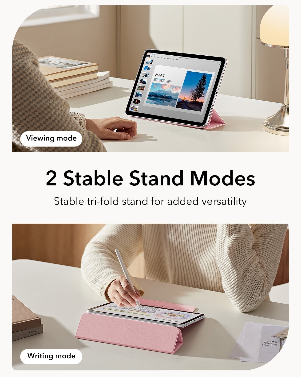 iPad Air 13" (M4) 2026 Rebound Magnetic Case - Pink ESR ESR