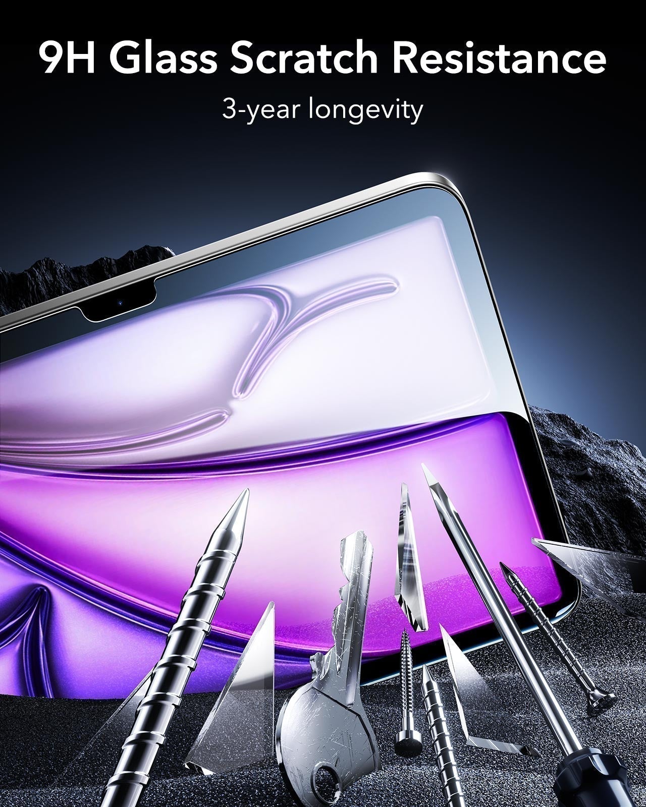 9H Glass Scratch Resistance