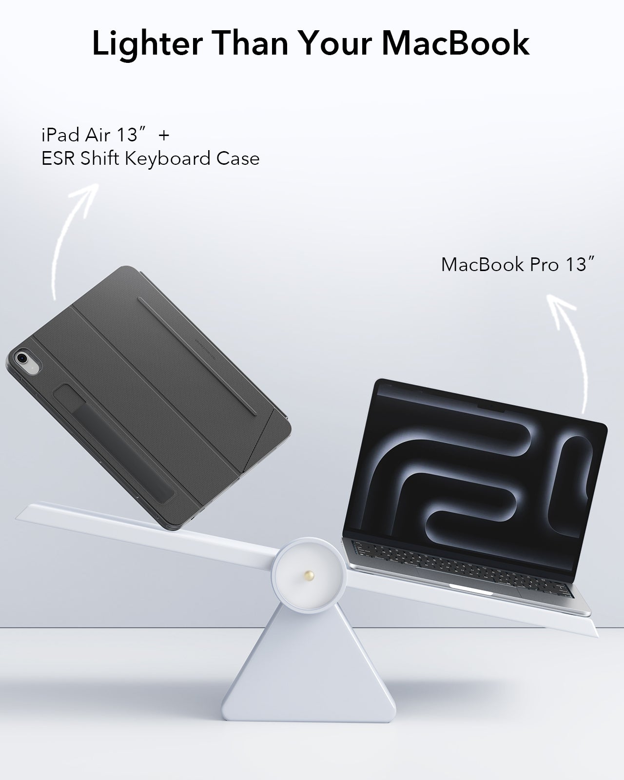iPad Air 13" (M4) 2026 Shift Keyboard Case with Detachable-lighter than your MacBook