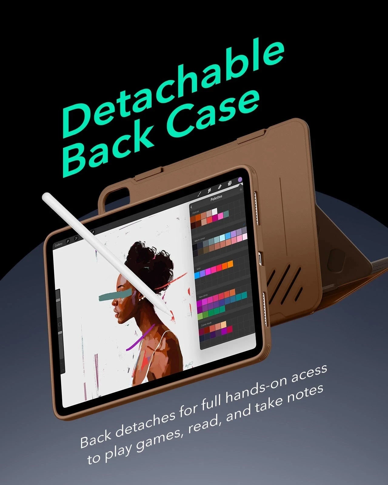 iPad Air 13" (M4) 2026 Shift Magnetic Case - Brown ESR ESR