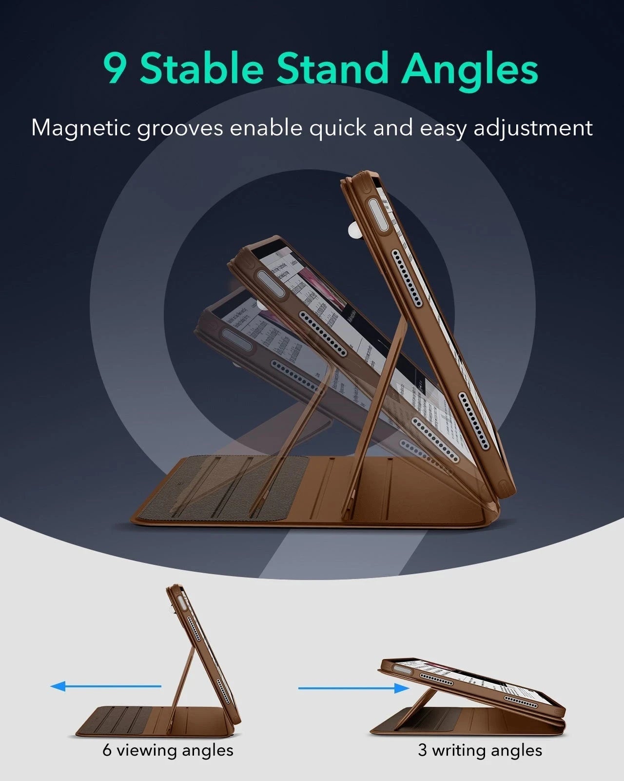 iPad Air 13" (M4) 2026 Shift Magnetic Case - Brown ESR ESR