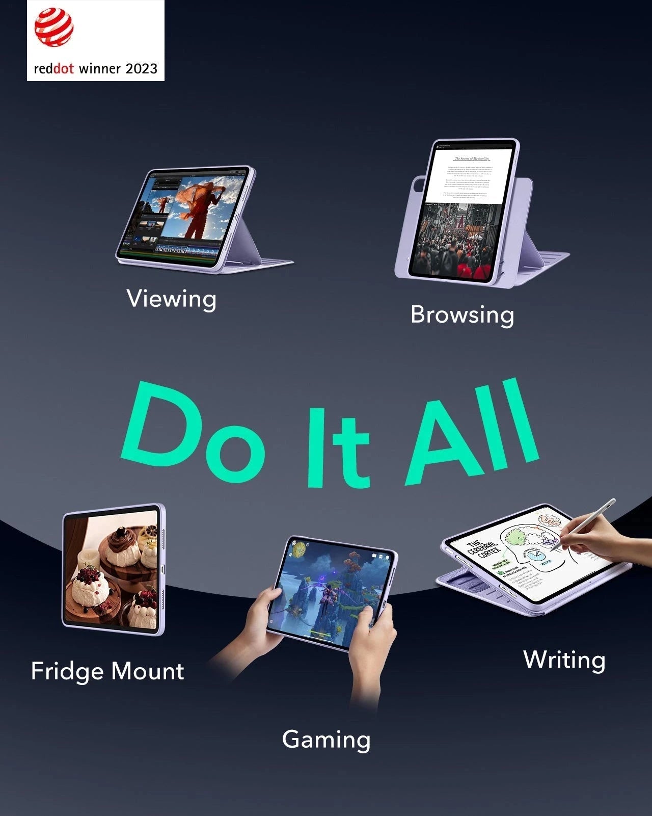 iPad Air 13" (M4) 2026 Shift Magnetic Case - Light Purple ESR ESR