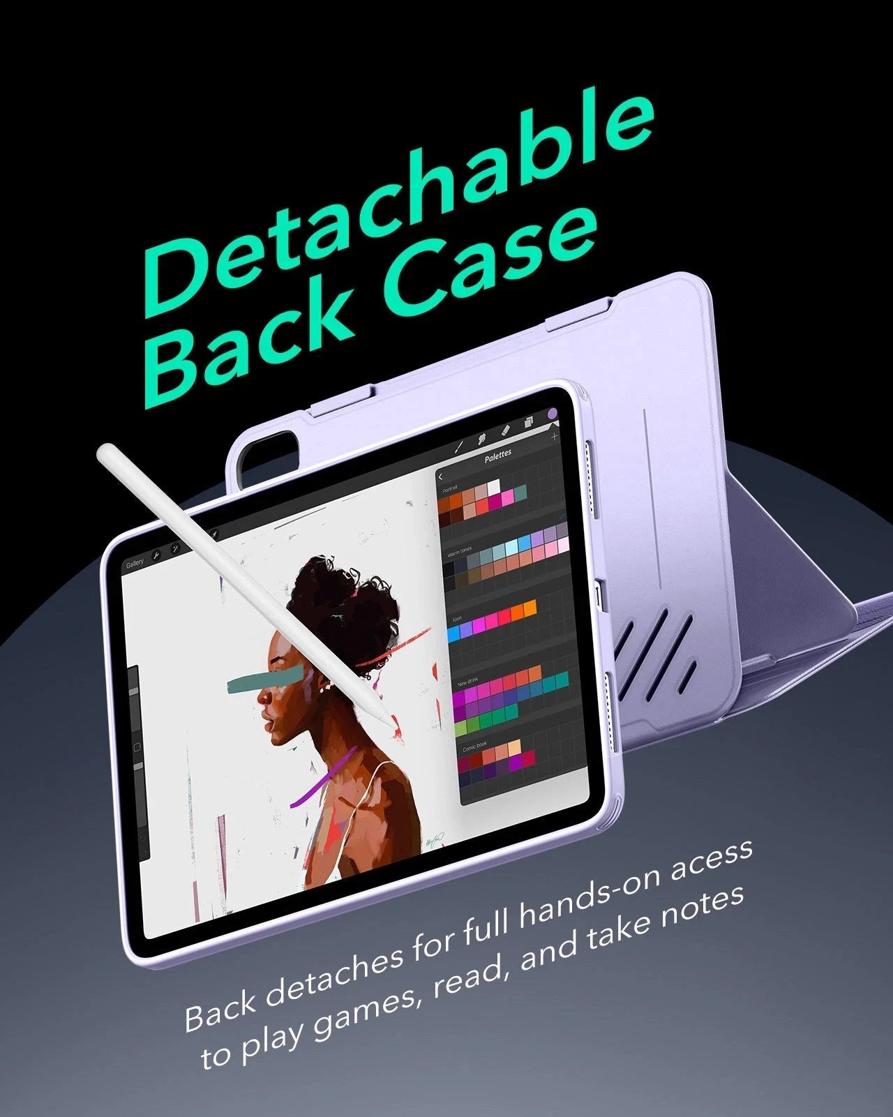 iPad Air 13" (M4) 2026 Shift Magnetic Case - Light Purple ESR ESR