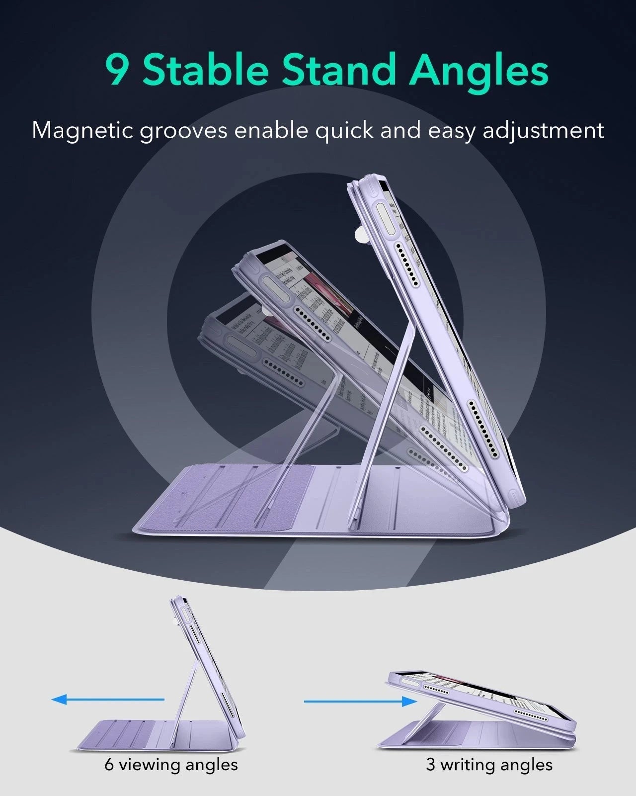 iPad Air 13" (M4) 2026 Shift Magnetic Case - Light Purple ESR ESR