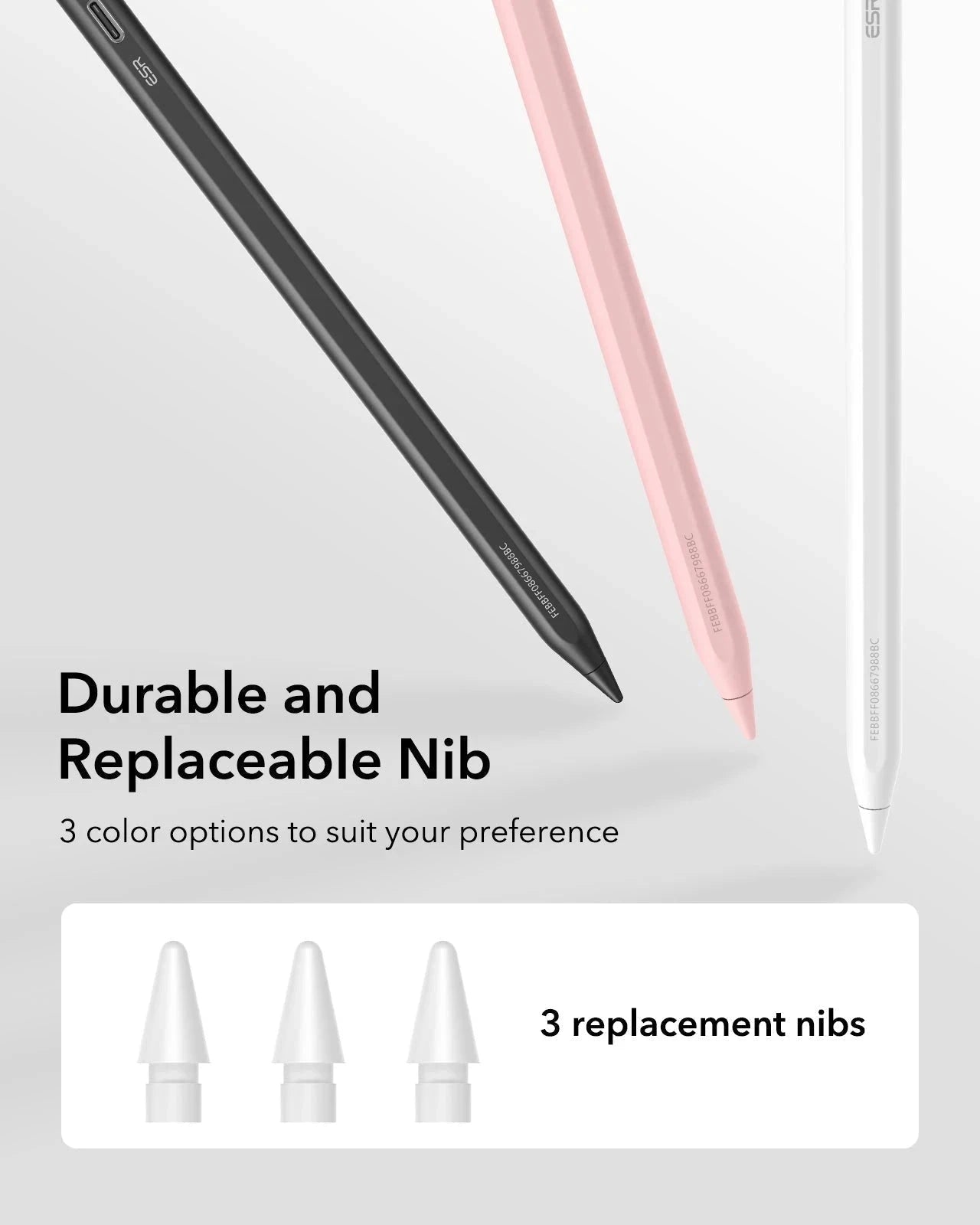 iPad Air 13" (M4) 2026 Bundle Rebound Magnetic Keyboard Case 360 & Digital Pencil-durable and replaceable nib