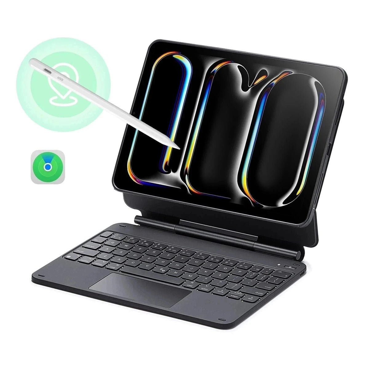 iPad Pro 11ʺ Rebound Magnetic Keyboard Case 360 Pencil Bundle UK Layout