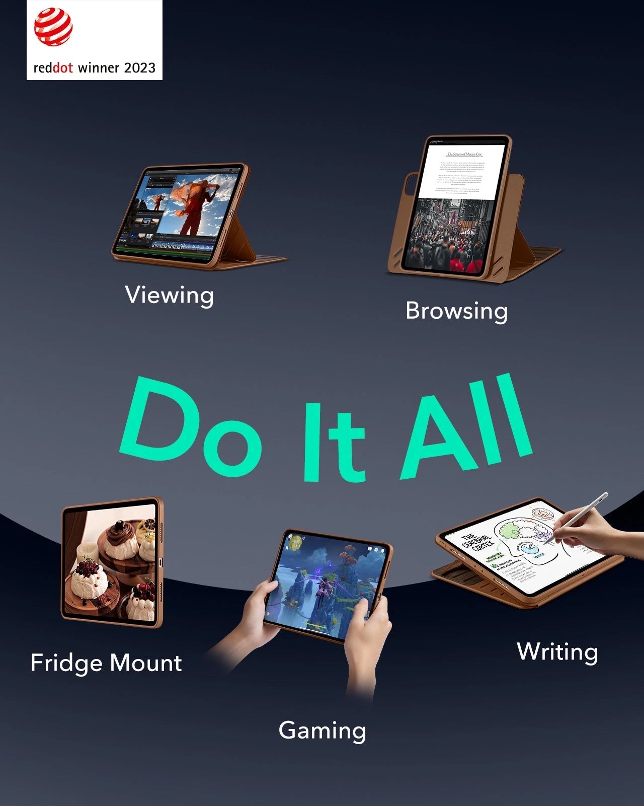 iPad Pro 11" (2024) Shift Transformation Bundle - Brown ESR ESR