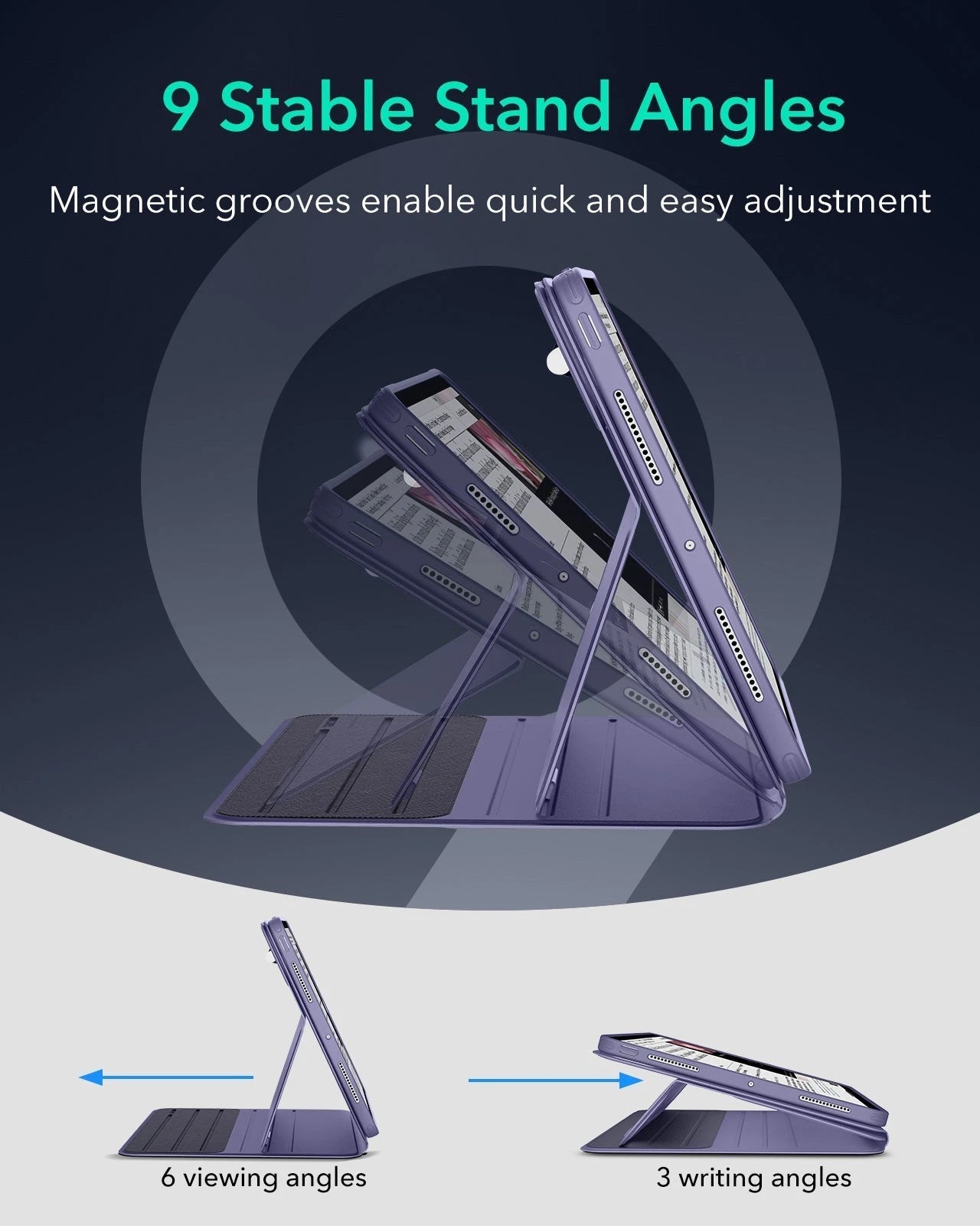 iPad Pro 11" (2025) Bundle Shift Magnetic Case & Armorite® Protection - Purple ESR ESR