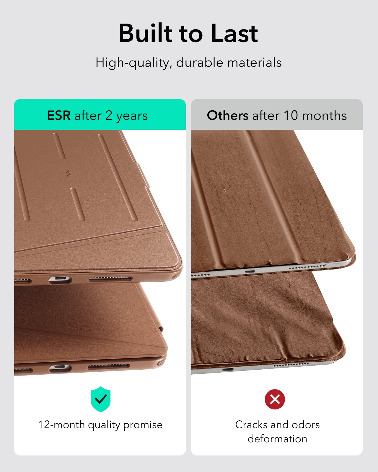 iPad Pro 13" (2024) Flip Magnetic Case with Pencil Holder - Brown ESR ESR