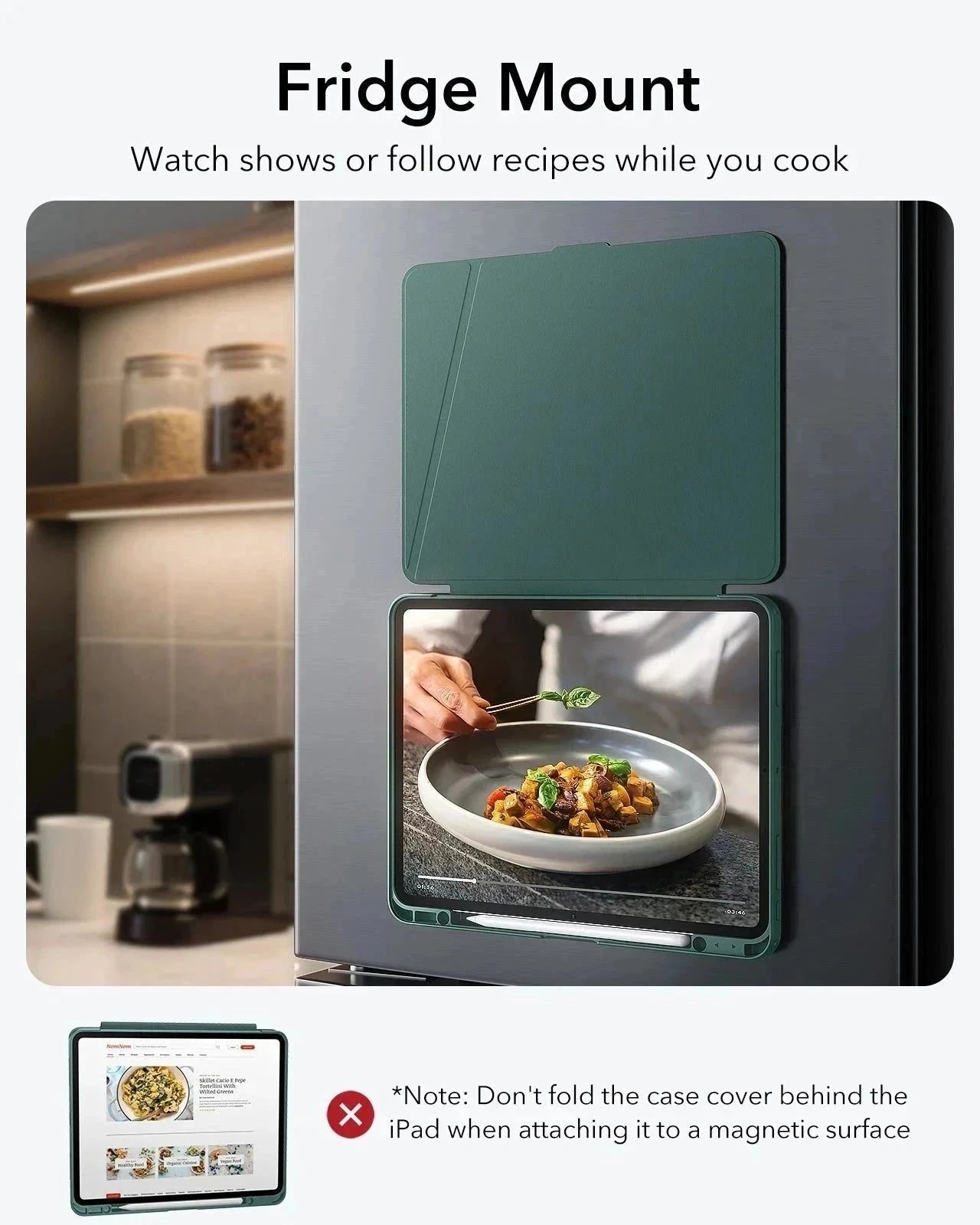 iPad Pro 11" (2024) Flip Magnetic Case with Pencil Holder - Green ESR ESR