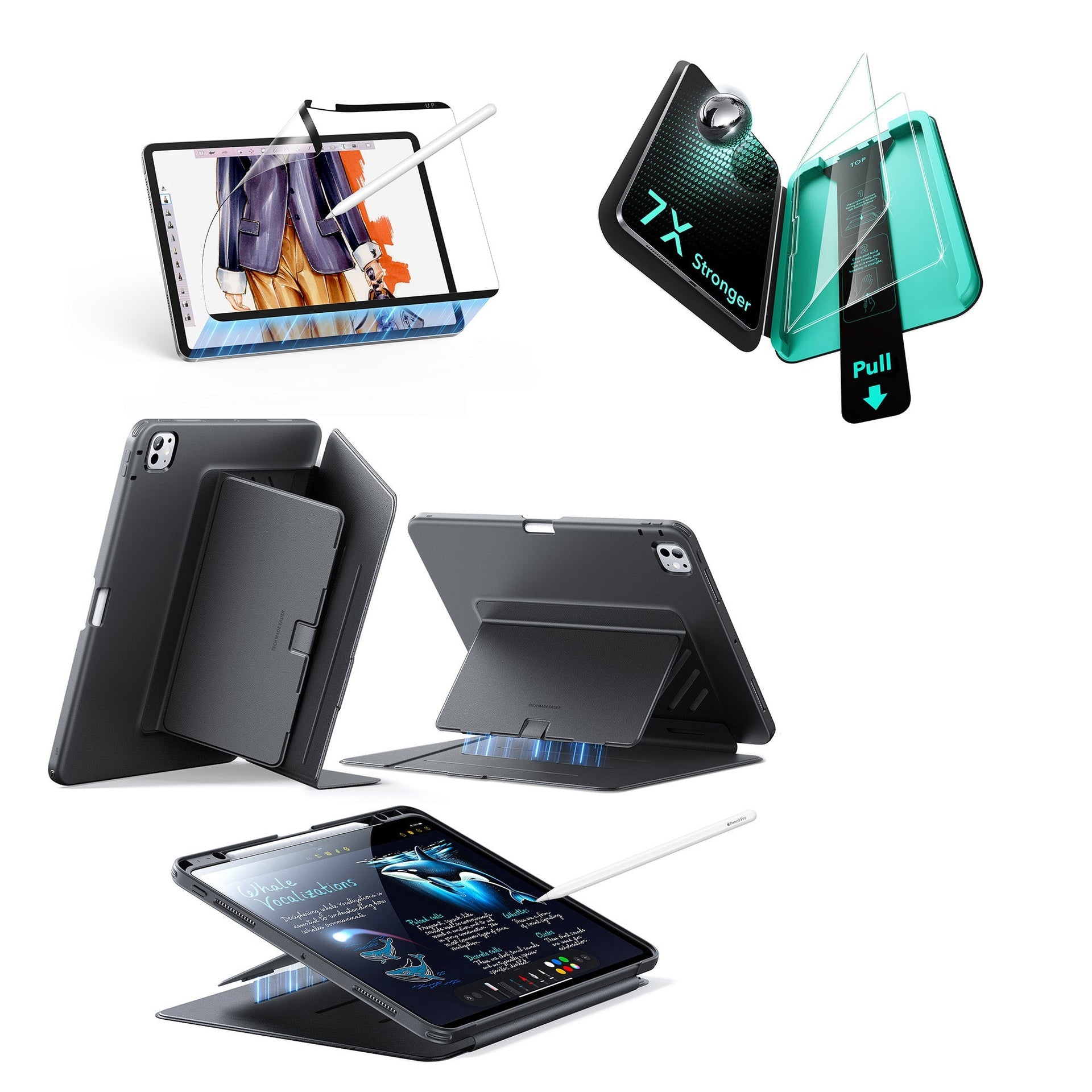 iPad Pro 11ʺ (2025) Flip Transformation Bundle - Black ESR ESR