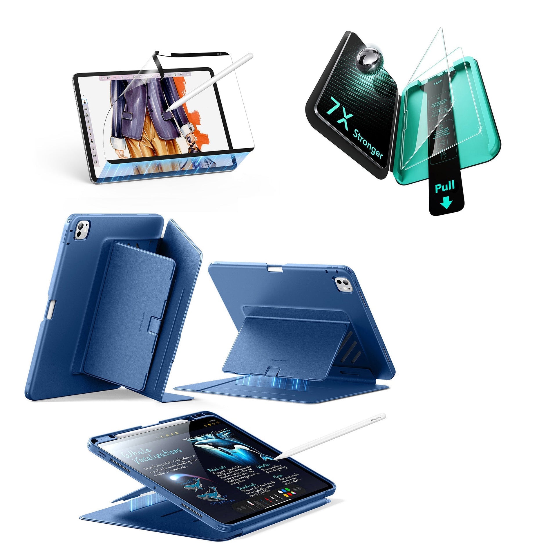 iPad Pro 11ʺ (2025) Flip Transformation Bundle - Navy Blue ESR ESR
