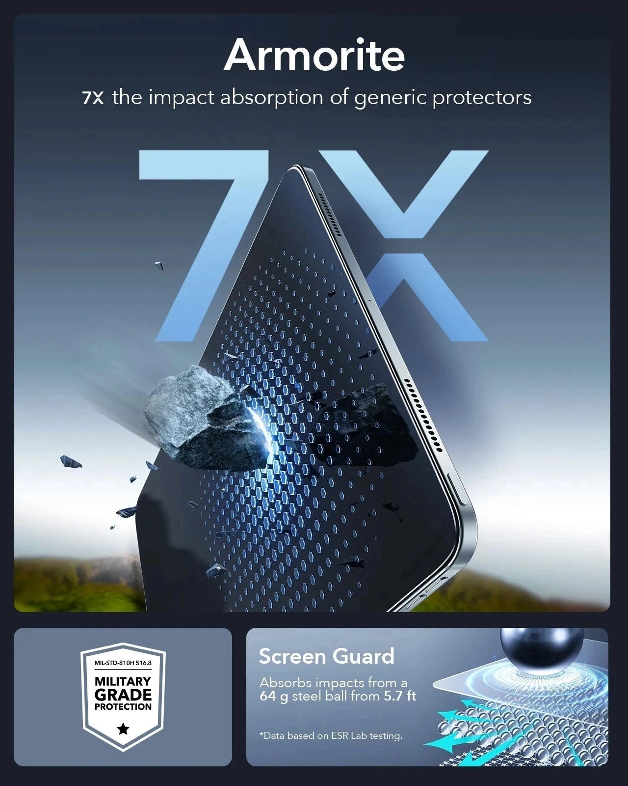 iPad Pro 11" (2024) UltraFit Armorite Screen Protector – 2 Pack ESR ESR