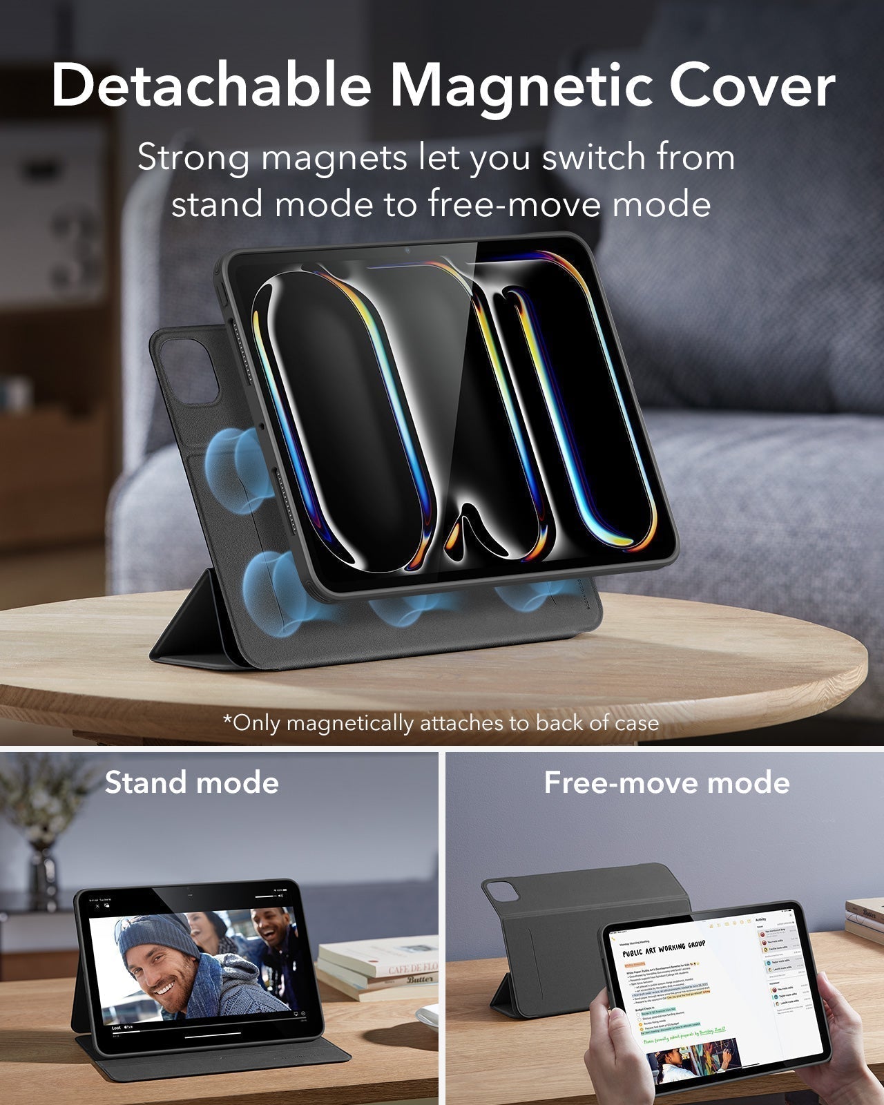 iPad Pro 11 inch Rebound Hybrid Case 360  with detachable magnetic cover