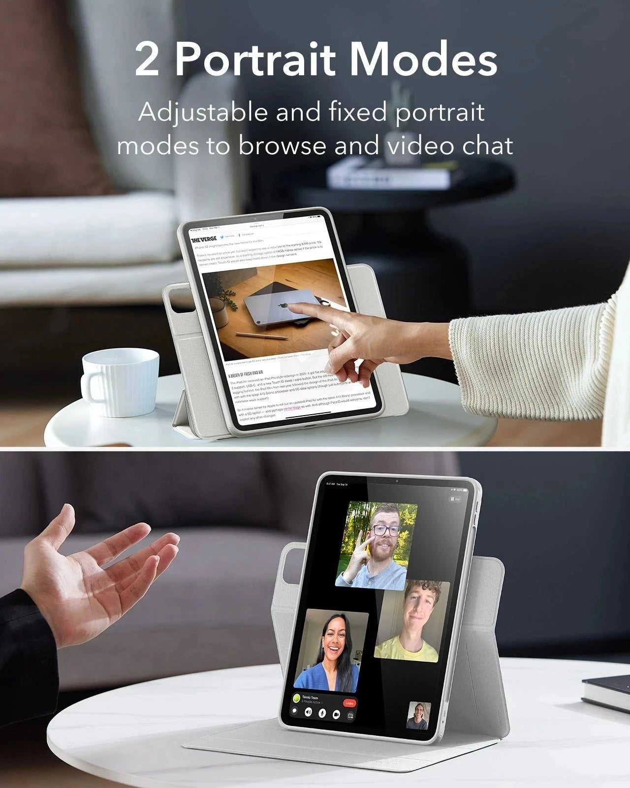 iPad Pro 11ʺ (2025) Rebound Hybrid Case 360 - Brilliant White ESR ESR
