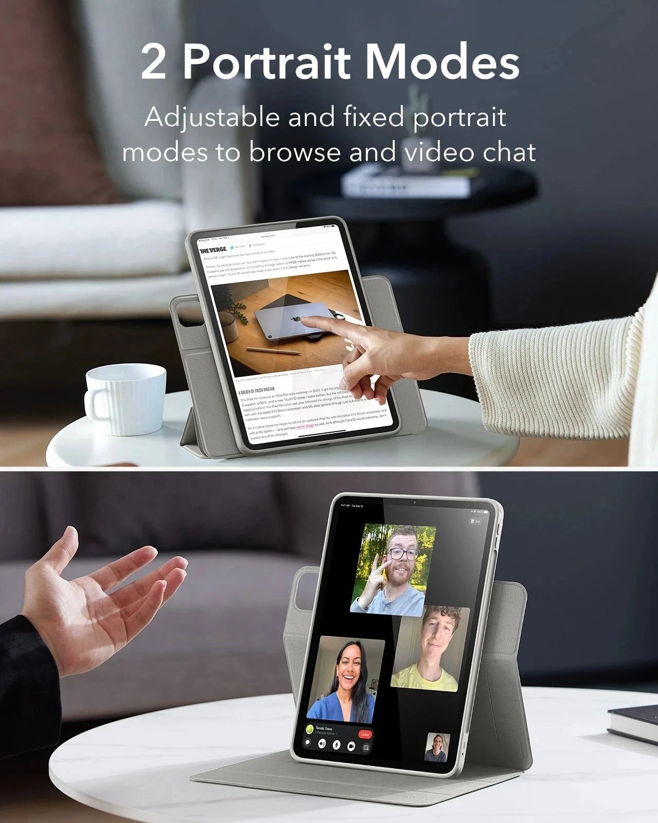 iPad Pro 11ʺ (2025) Rebound Hybrid Case 360 - Grey ESR ESR