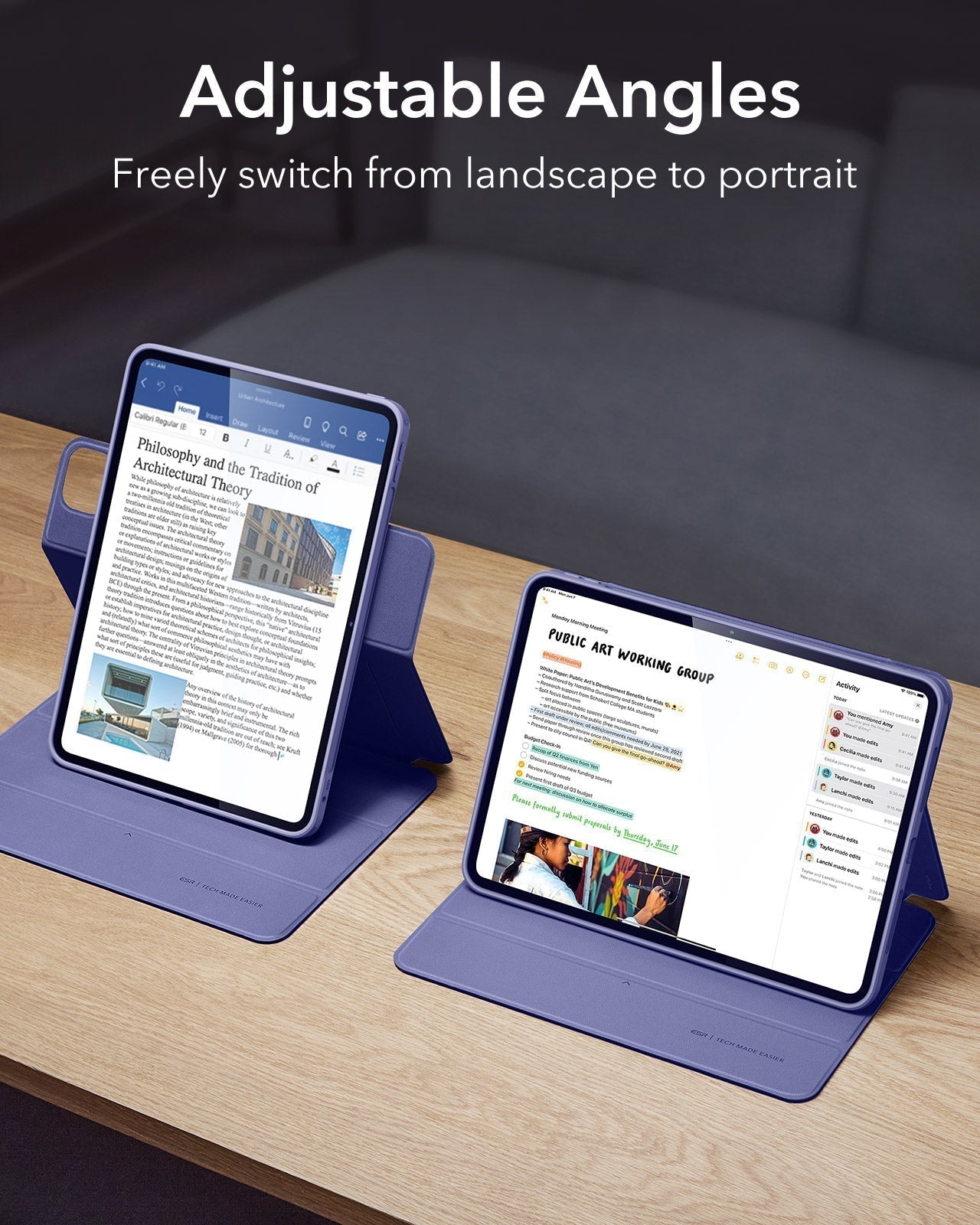 iPad Pro 11ʺ (2025) Rebound Hybrid Case 360 - Lavender ESR ESR