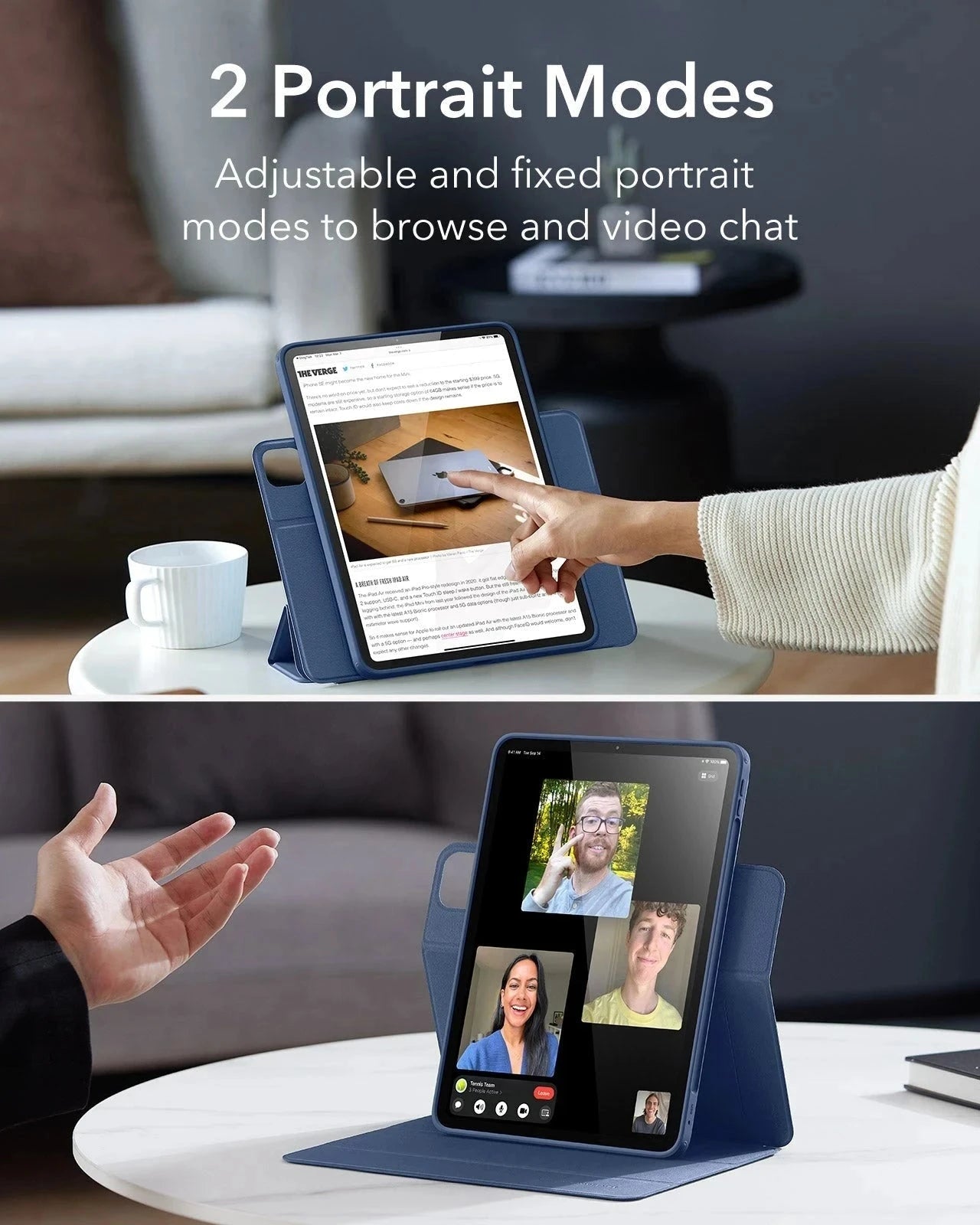 iPad Pro 11ʺ (2025) Rebound Hybrid Case 360 - Navy Blue ESR ESR