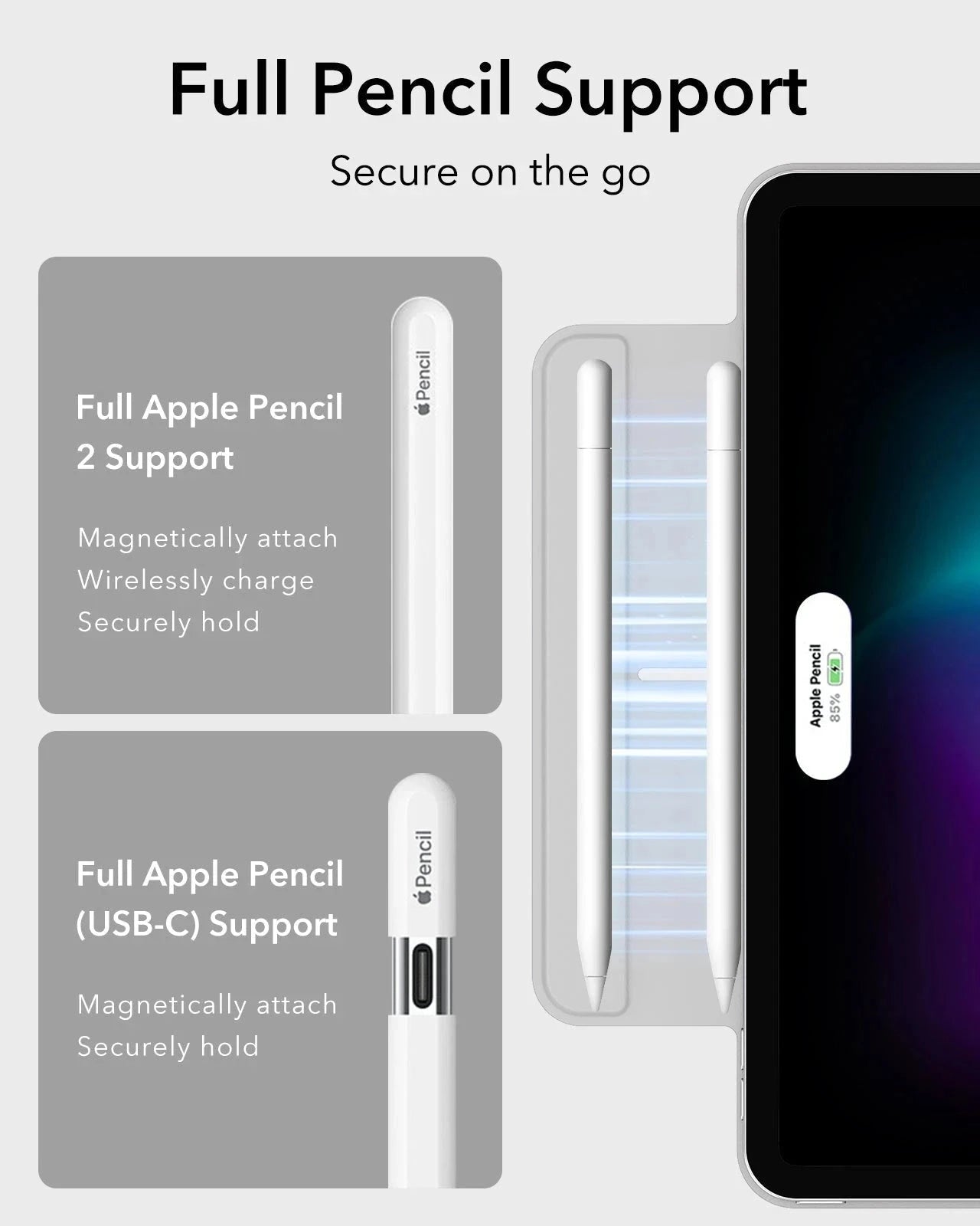 iPad Pro 11" (2025) Rebound Magnetic Case - Brilliant White ESR ESR