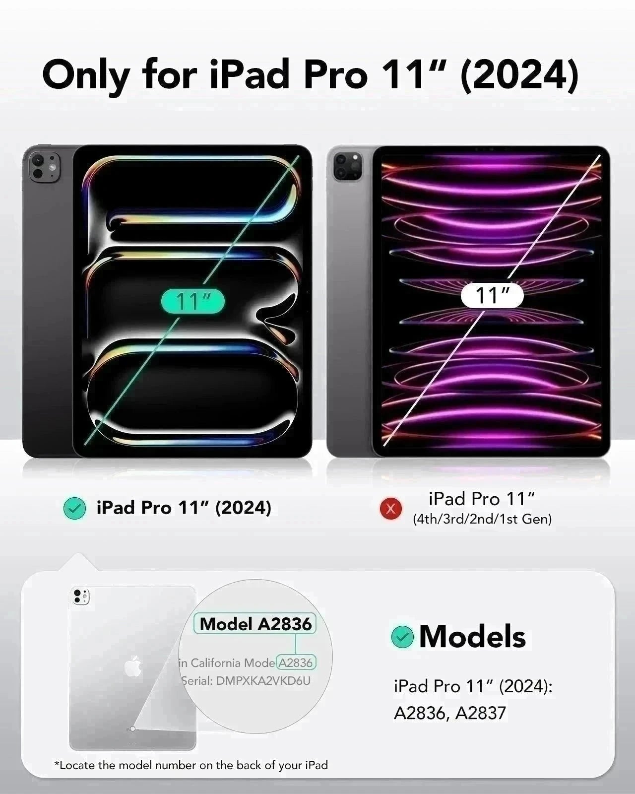 iPad Pro 11" (2024) Rebound Magnetic Case - Black ESR ESR