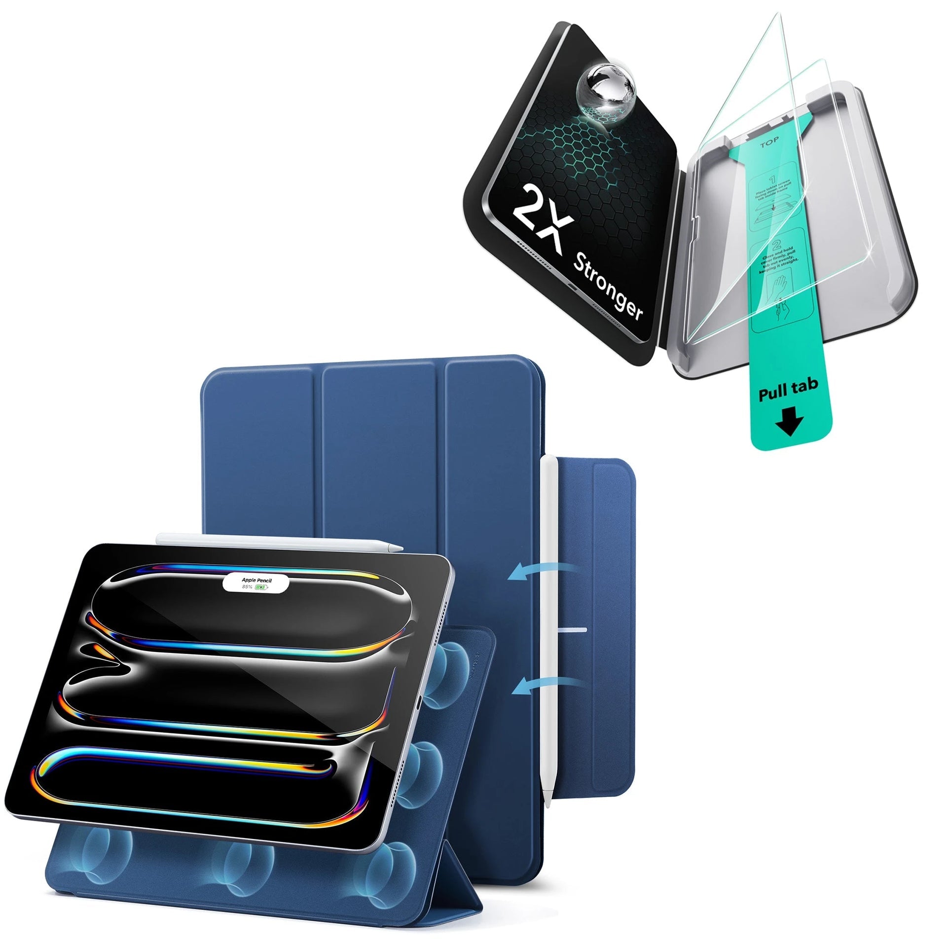 iPad Pro 11ʺ (2025) Rebound Protection Bundle - Navy Blue ESR ESR