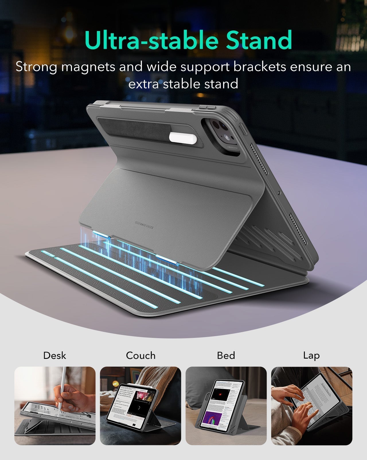 iPad Pro 11ʺ (2025) Shift Magnetic Case - Gray ESR ESR