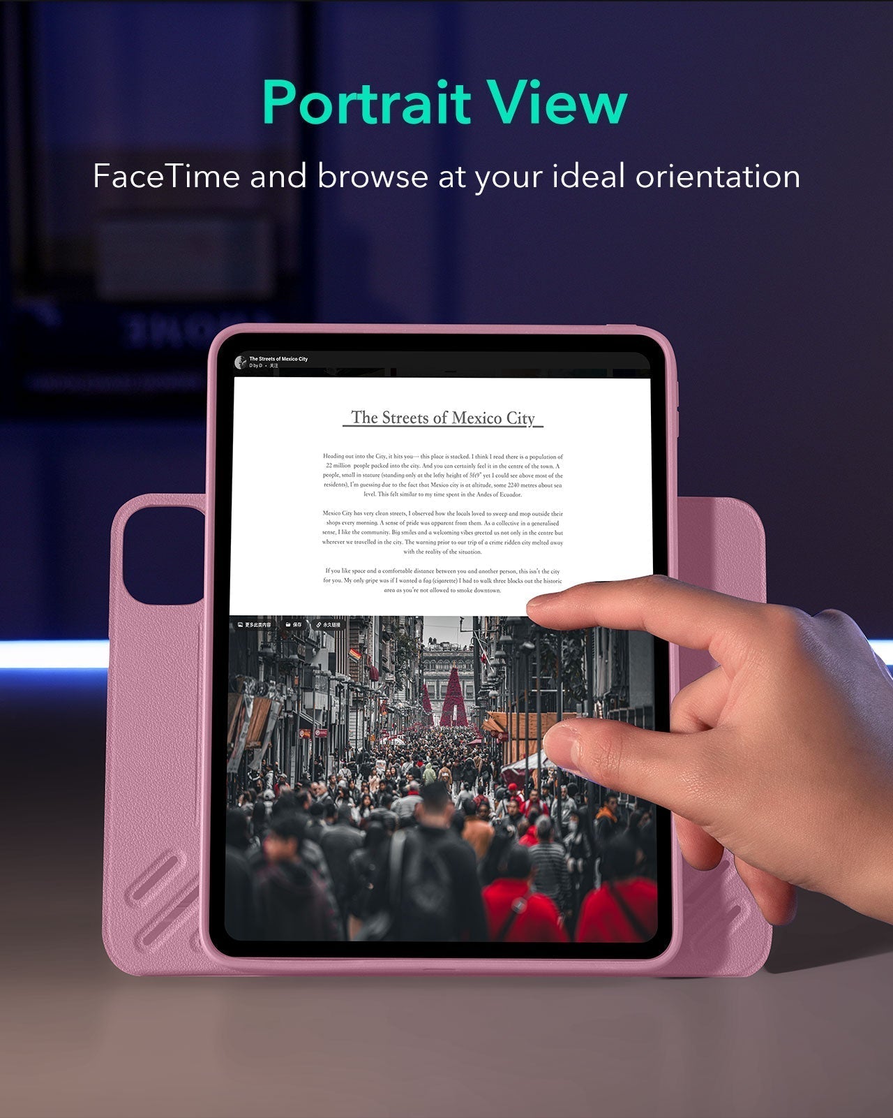 iPad Pro 11ʺ (2025) Shift Magnetic Case - Pink ESR ESR