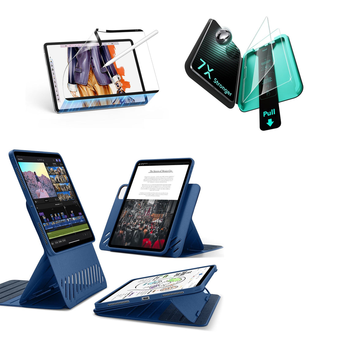 iPad Pro 11" (2025) Shift Transformation Bundle - Blue ESR ESR