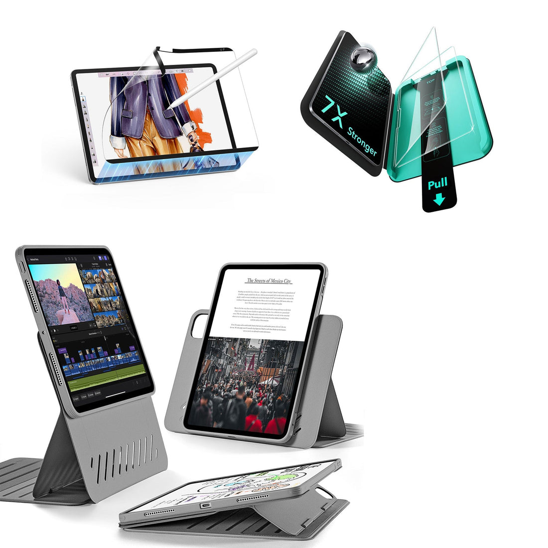 iPad Pro 11" (2025) Shift Transformation Bundle - Grey ESR ESR