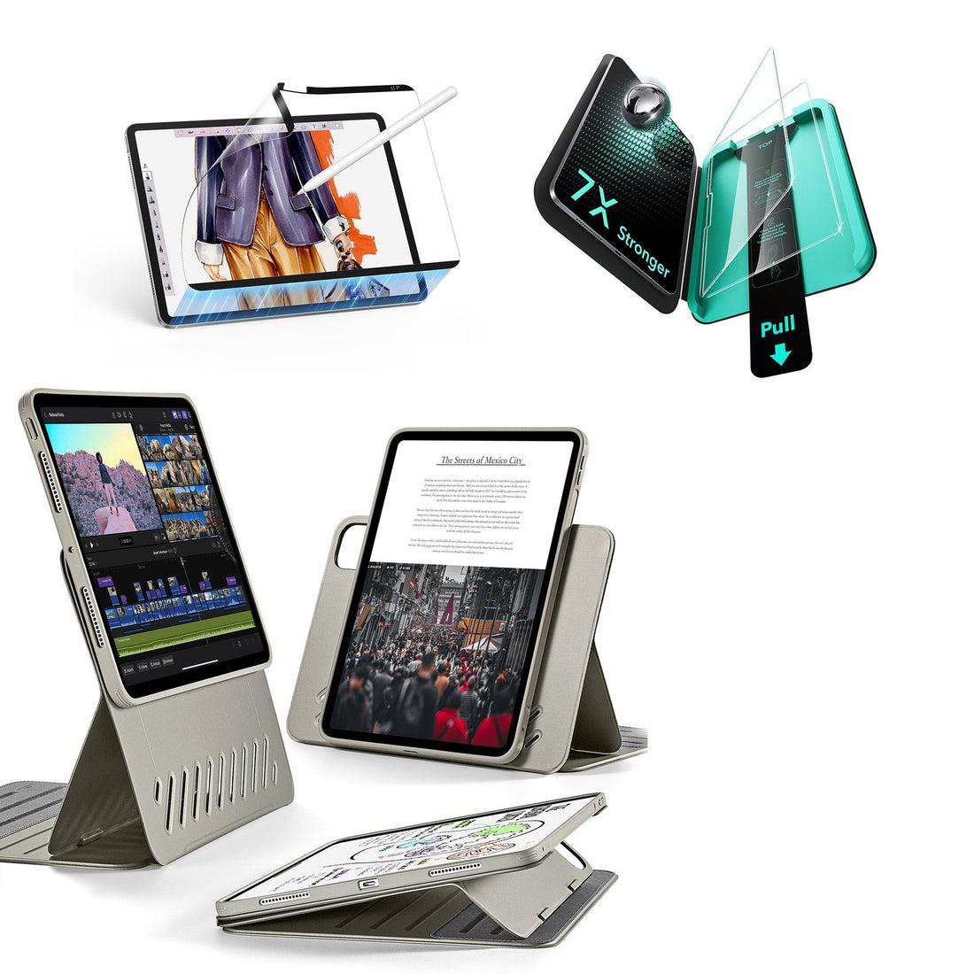 iPad Pro 11" (2025) Shift Transformation Bundle - Titanium ESR ESR
