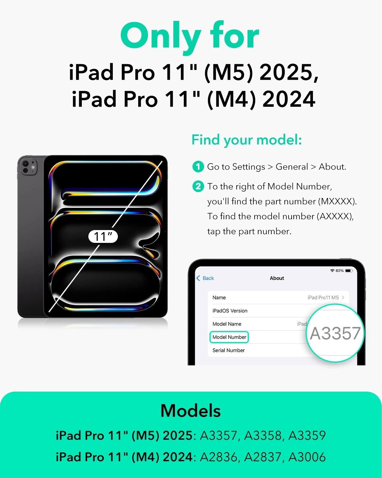 iPad Pro 11" (M5) 2025 UltraFit Armorite® Pro Screen Protector - 1 Pack ESR ESR