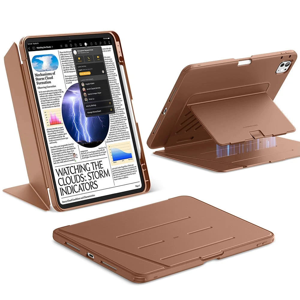 iPad Pro 13" (2024) Flip Magnetic Case with Pencil Holder - Brown ESR ESR