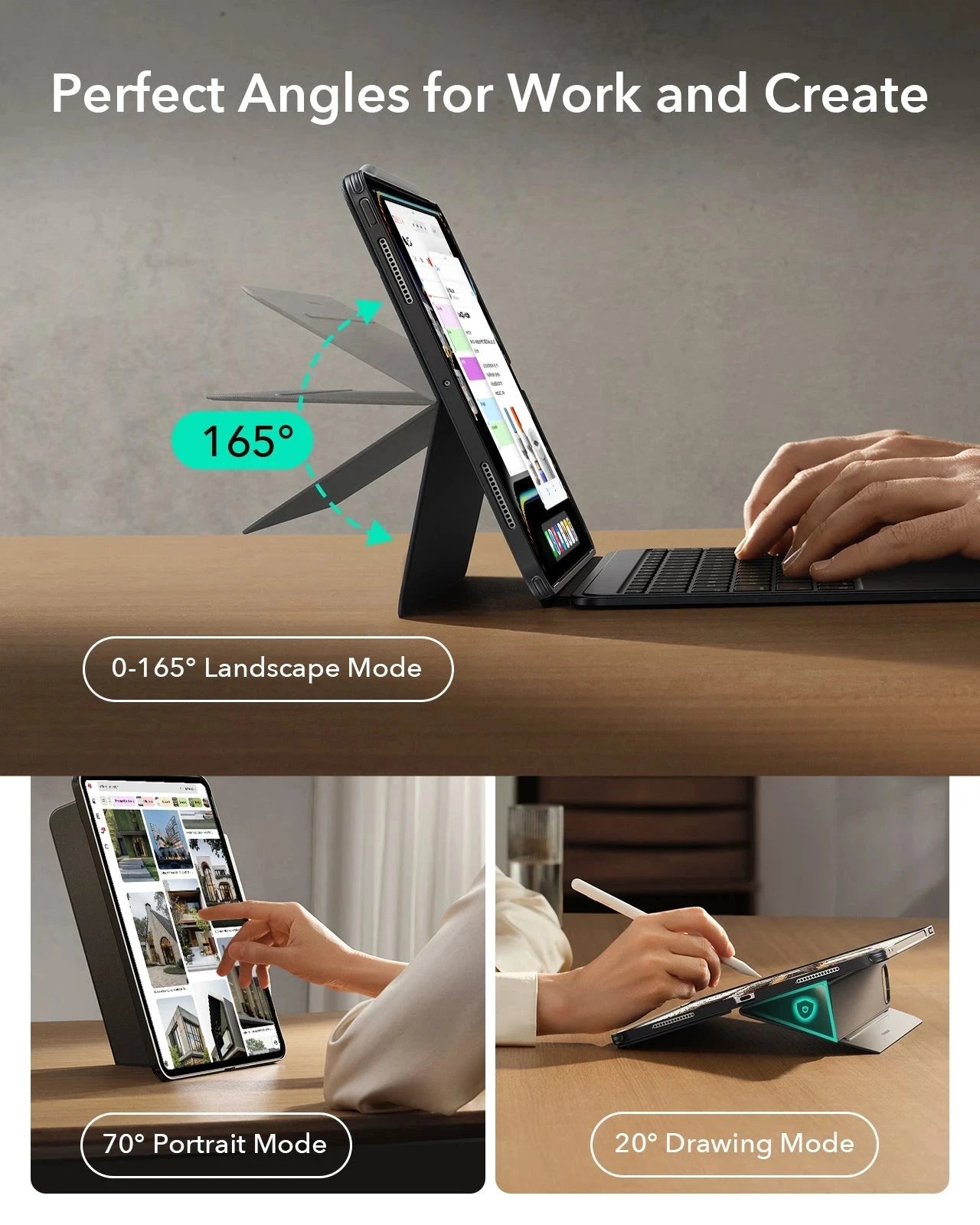 perfect three angles for work and create