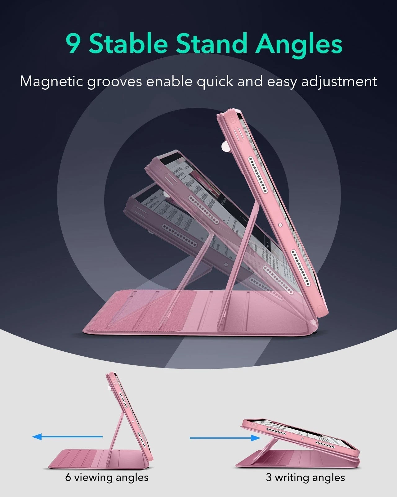 iPad Pro 13" (2025) Bundle Shift Magnetic Case & Armorite® Protection - Pink ESR ESR