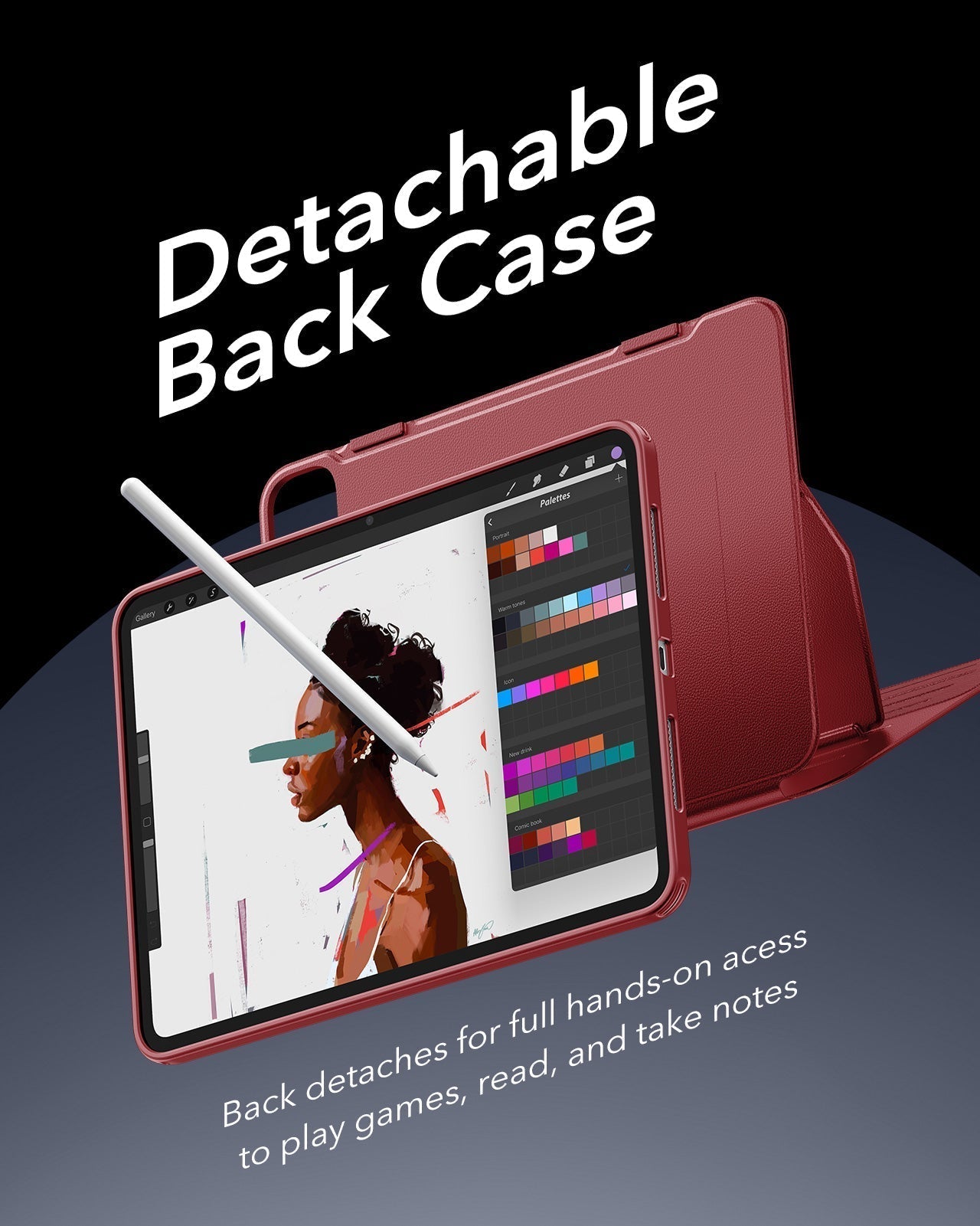 iPad Pro 13" (2025) Bundle Shift Magnetic Case & Armorite® Protection - Red ESR ESR
