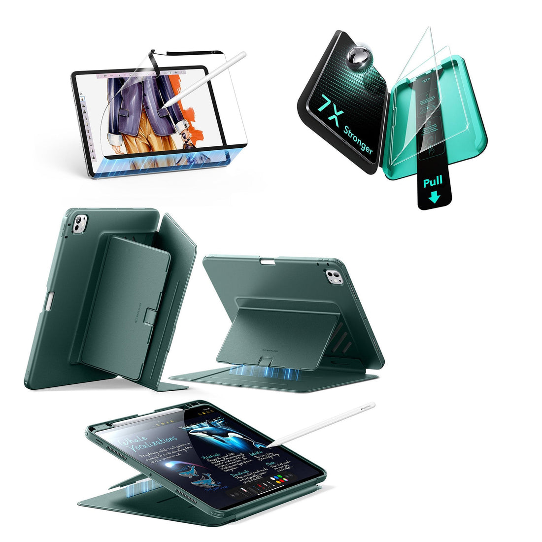 iPad Pro 13ʺ (2025) Flip Transformation Bundle - Green ESR ESR