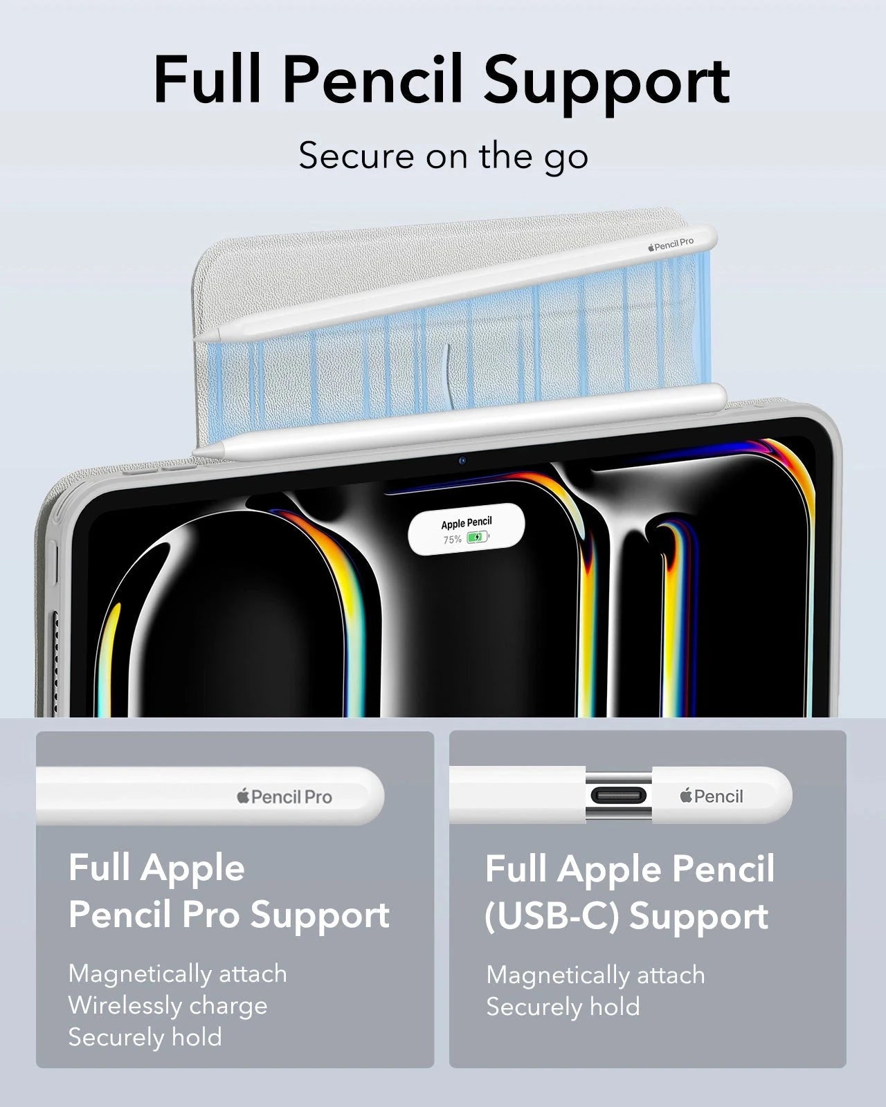 iPad Pro 13ʺ (2025) Rebound Hybrid Case 360 - Brilliant White ESR ESR