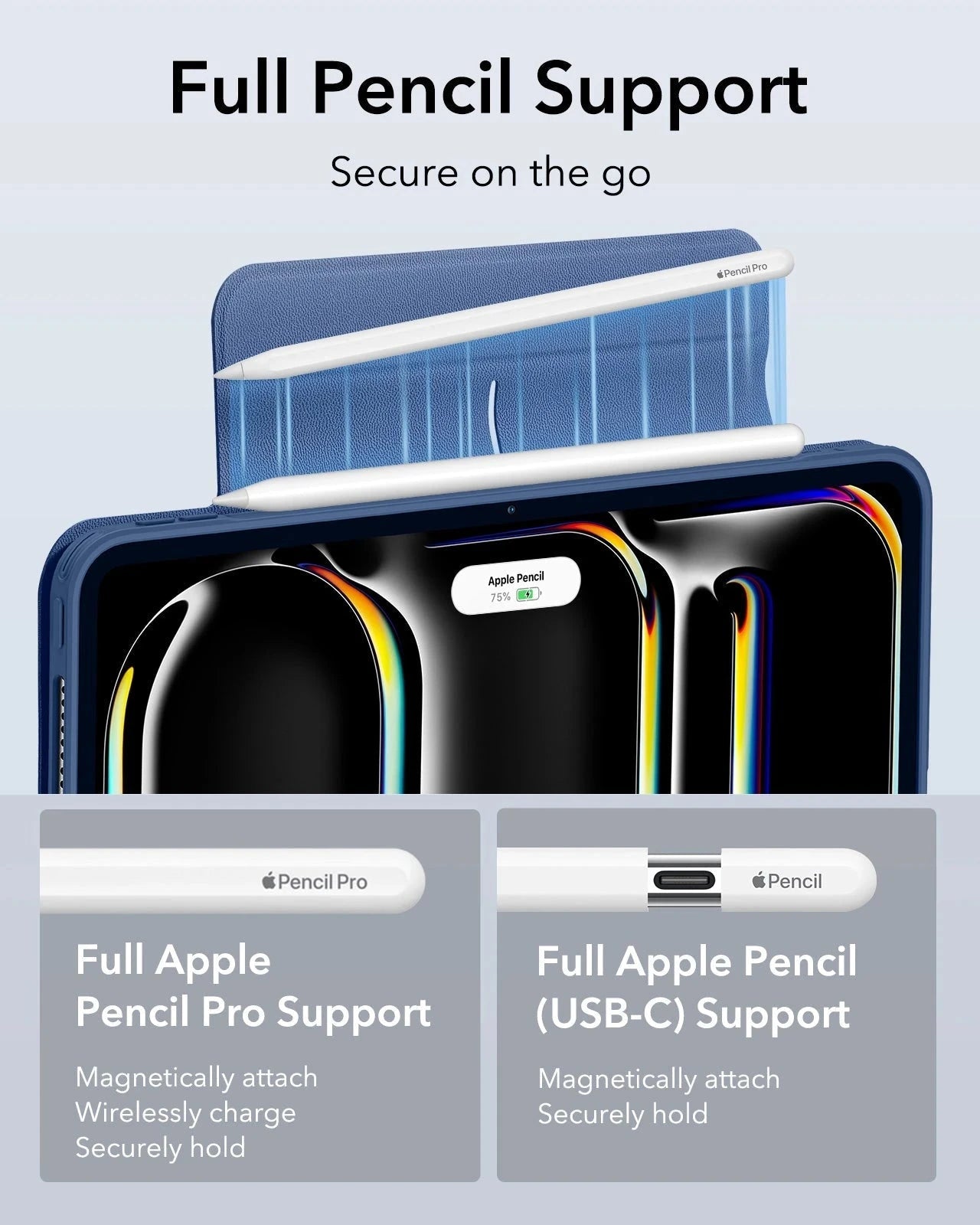 iPad Pro 13ʺ (2025) Rebound Hybrid Case 360 - Navy Blue ESR ESR