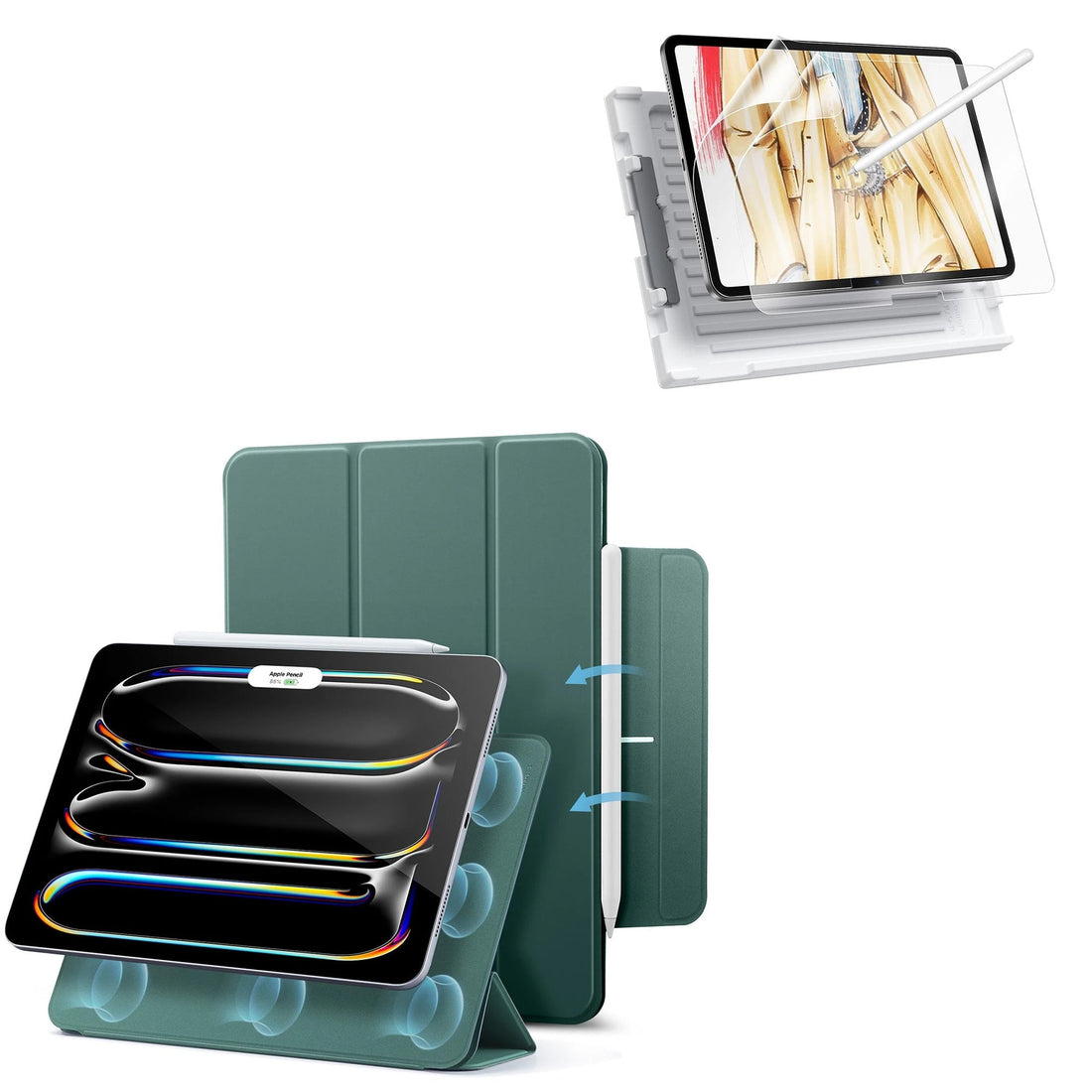iPad Pro 13ʺ (2025) Rebound Paper-Feel Bundle - Forest Green ESR ESR